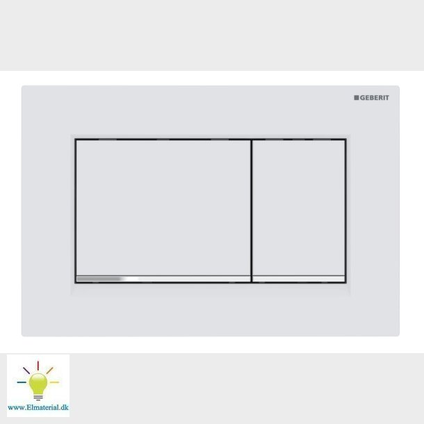 Betj.Plade Sigma30 Alpin-Hvid