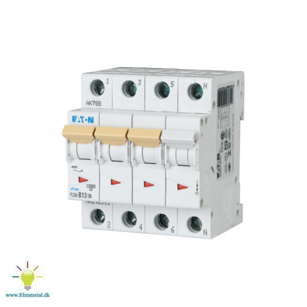 Automatsikring 13A 3P+N C 4M 6Ka