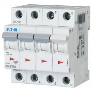 Automatsikring 16A 3P+N C 4M 6Ka