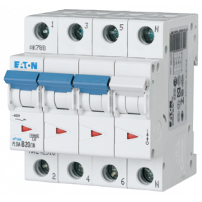 Automatisk skring 20A 3P+N C 4M 6Ka