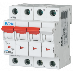 Automatisk säkring 10A 3P+N C 4M 6Ka