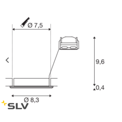 Pika Round Kipbar Gu10 Messing