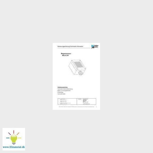 Velux Regnsensor Wla 331