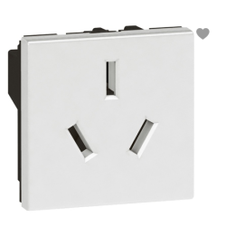 Stikkontakt Hvid Ral 9003 250V 10A Kina