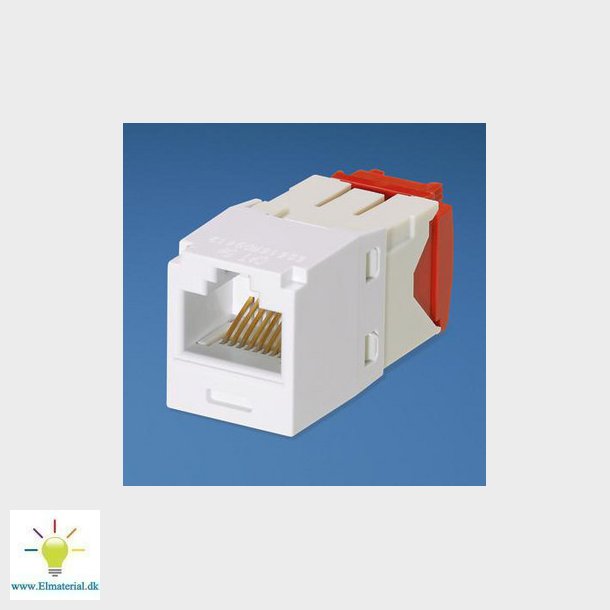 Modular jack Kat.6 UTP Mini-Com TG hvid