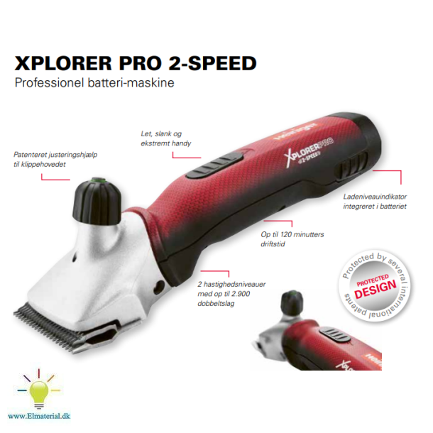 Xplorer Pro med 2 Li-Ion batterier + kamst 21/23