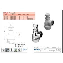 Hvid Pungvandls 1 1/4" - 40 Mm