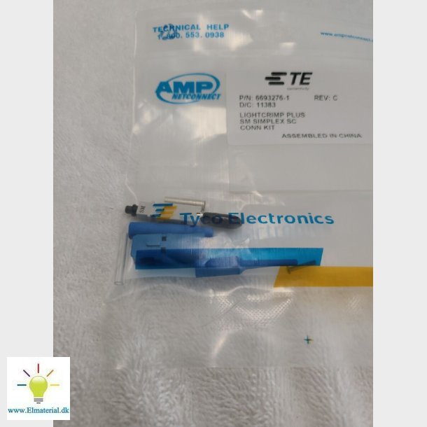 SC fiberkonnektor lightcrimp plus SM simplex Kit