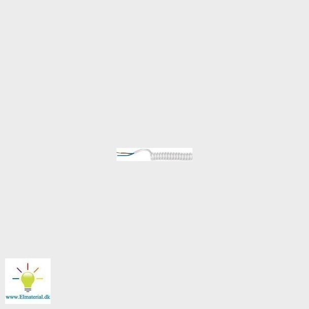 Spiralkab.Pur 5G1,5 Hvid.1000/5000